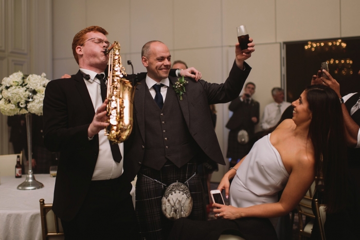 Saxophone Wedding Kilt Scotland